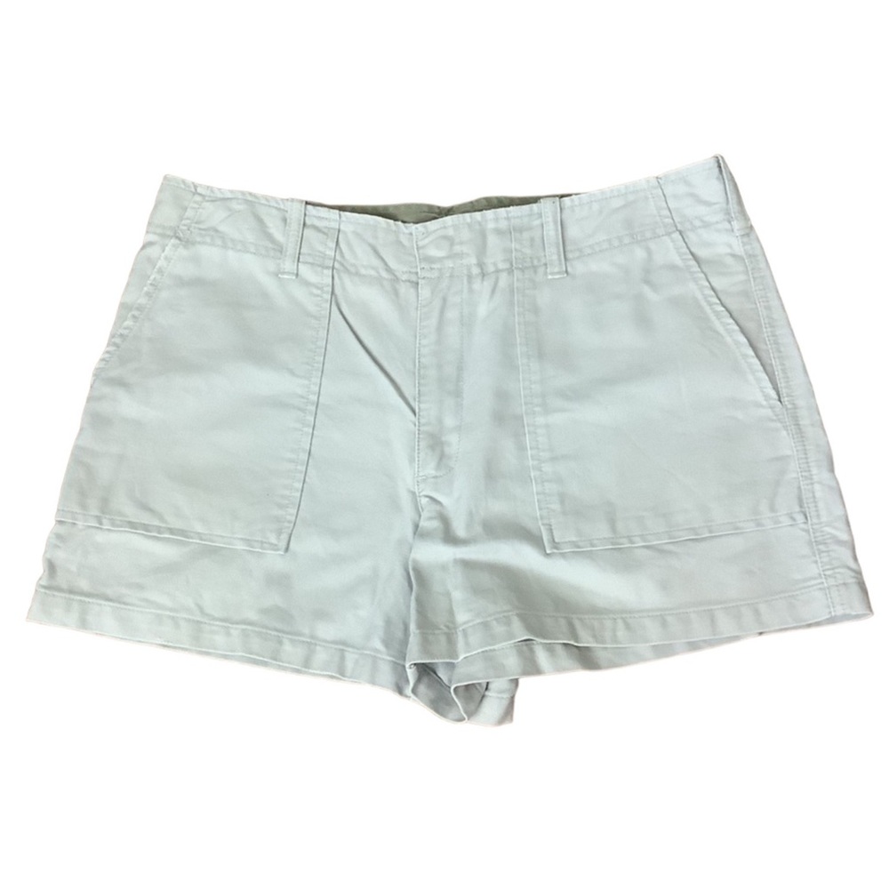 American Eagle gray khaki shorts | women’s 8 | flat front beach summer casual